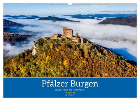 Pfälzer Burgen (Wandkalender 2027 DIN A2 quer), CALVENDO Monatskalender