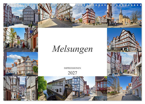 Melsungen Impressionen (Wandkalender 2027 DIN A3 quer), CALVENDO Monatskalender