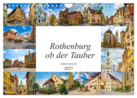 Rothenburg ob der Tauber Impressionen (Wandkalender 2027 DIN A4 quer), CALVENDO Monatskalender