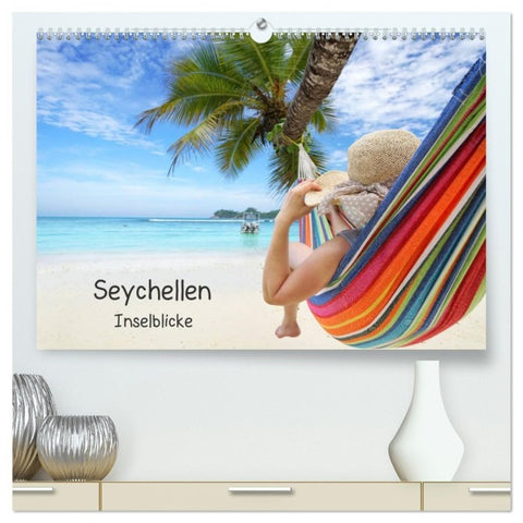 Seychellen Inselblicke (hochwertiger Premium Wandkalender 2027 DIN A2 quer), Kunstdruck in Hochglanz
