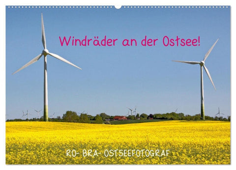 Windräder an der Ostsee! (Wandkalender 2027 DIN A2 quer), CALVENDO Monatskalender