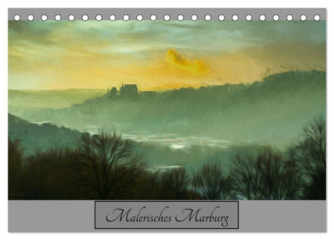 Malerisches Marburg (Tischkalender 2027 DIN A5 quer), CALVENDO Monatskalender