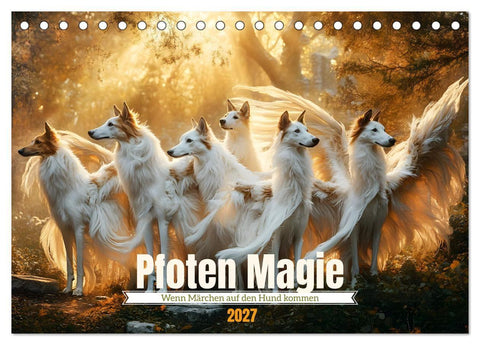 Pfoten Magie (Tischkalender 2027 DIN A5 quer), CALVENDO Monatskalender