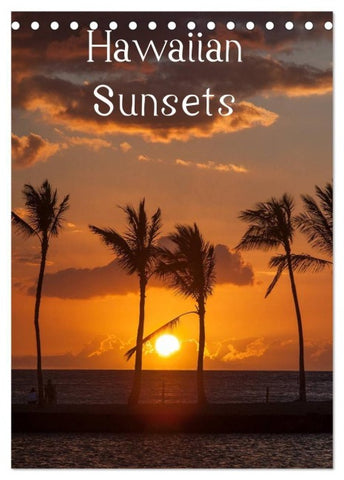 Hawaiian Sunsets (Tischkalender 2027 DIN A5 hoch), CALVENDO Monatskalender