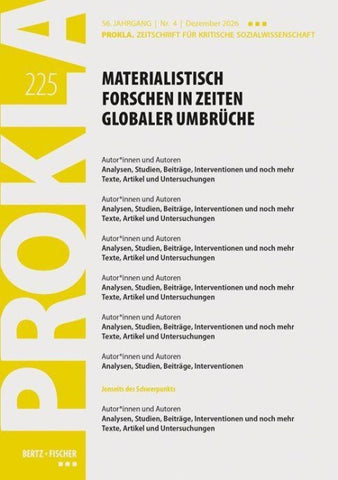 Materialistisch forschen in Zeiten globaler Umbrüche