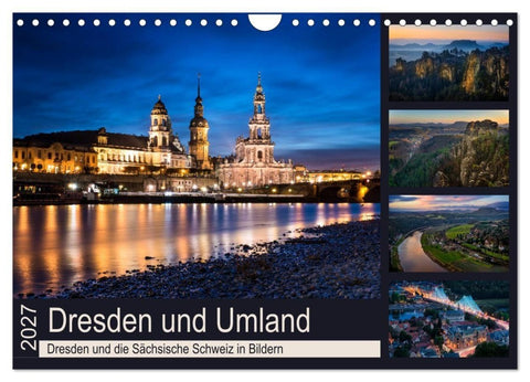 Dresden und Umland (Wandkalender 2027 DIN A4 quer), CALVENDO Monatskalender