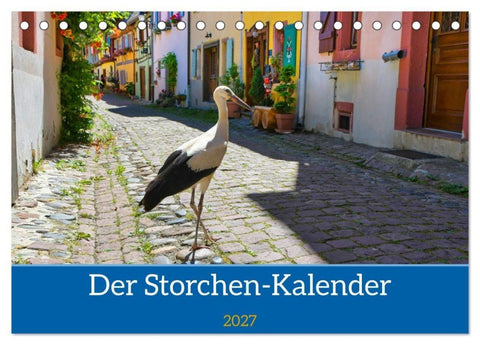 Der Storchenkalender (Tischkalender 2027 DIN A5 quer), CALVENDO Monatskalender