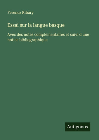 Essai sur la langue basque