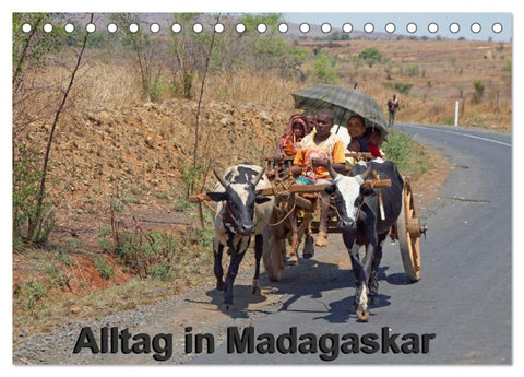 Alltag in Madagaskar (Tischkalender 2027 DIN A5 quer), CALVENDO Monatskalender