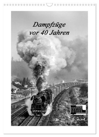 Dampfzüge vor 40 Jahren (Wandkalender 2027 DIN A3 hoch), CALVENDO Monatskalender