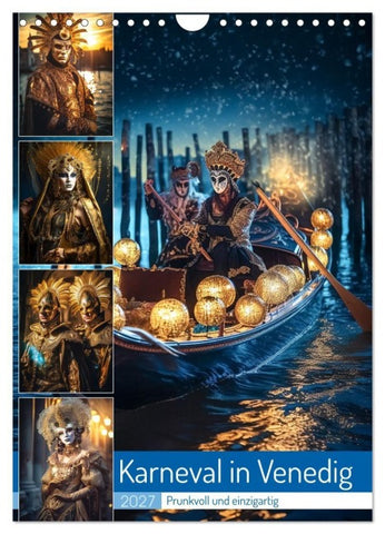 Karneval in Venedig (Wandkalender 2027 DIN A4 hoch), CALVENDO Monatskalender