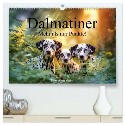 Dalmatiner - Mehr als nur Punkte! (hochwertiger Premium Wandkalender 2027 DIN A2 quer), Kunstdruck in Hochglanz
