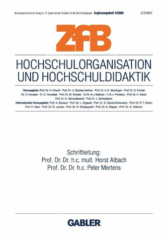 Hochschulorganisation und Hochschuldidaktik