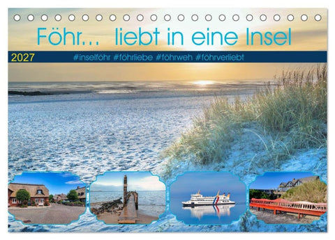 Föhr... liebt in eine Insel (Tischkalender 2027 DIN A5 quer), CALVENDO Monatskalender