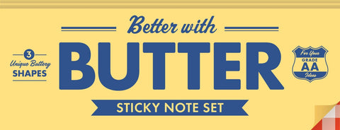 Better with Butter Sticky Note Set