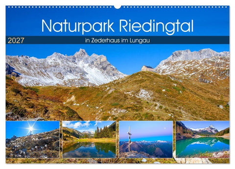 Naturpark Riedingtal (Wandkalender 2027 DIN A2 quer), CALVENDO Monatskalender