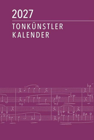 Tonkünstler-Kalender 2027