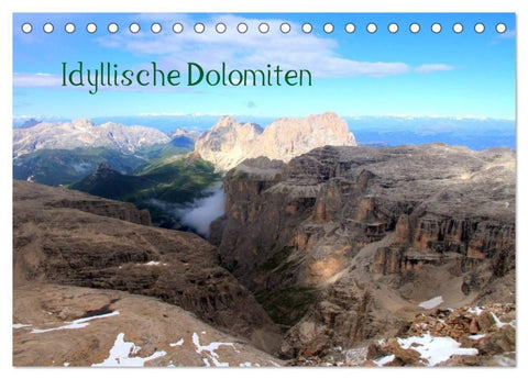 Idyllische Dolomiten (Tischkalender 2027 DIN A5 quer), CALVENDO Monatskalender