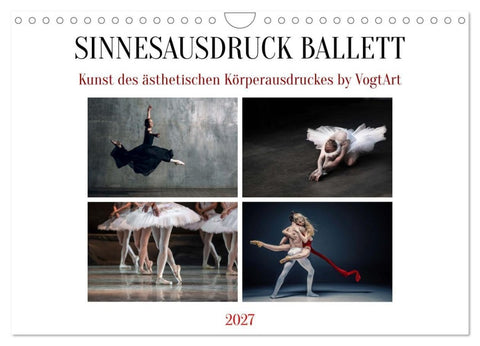 Sinneseindrücke Ballett (Wandkalender 2027 DIN A4 quer), CALVENDO Monatskalender