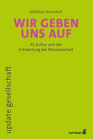 Wir geben uns auf