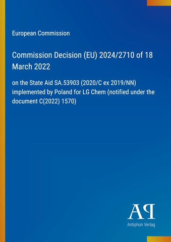Commission Decision (EU) 2024/2710 of 18 March 2022