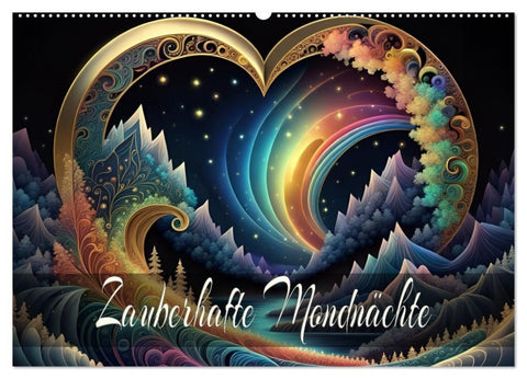 Zauberhafte Mondnächte (Wandkalender 2027 DIN A2 quer), CALVENDO Monatskalender