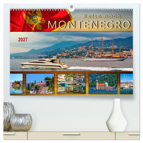Reise nach Montenegro (hochwertiger Premium Wandkalender 2027 DIN A2 quer), Kunstdruck in Hochglanz