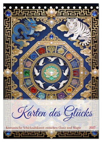 Karten des Glücks (Tischkalender 2027 DIN A5 hoch), CALVENDO Monatskalender