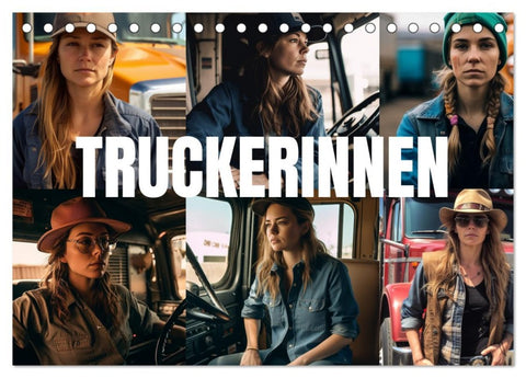 Truckerinnen (Tischkalender 2026 DIN A5 quer), CALVENDO Monatskalender