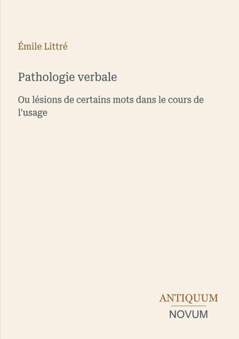Pathologie verbale