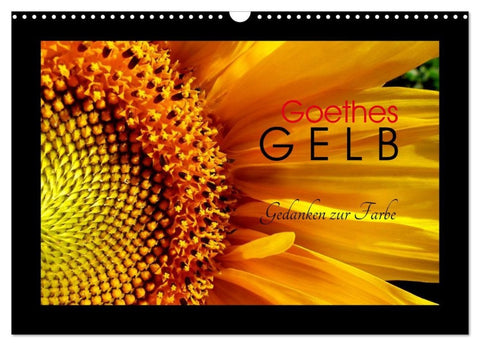 Goethes Gelb Gedanken zur Farbe (Wandkalender 2026 DIN A3 quer), CALVENDO Monatskalender