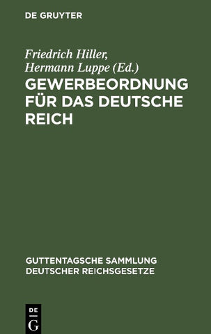 Gewerbeordnung für das Deutsche Reich