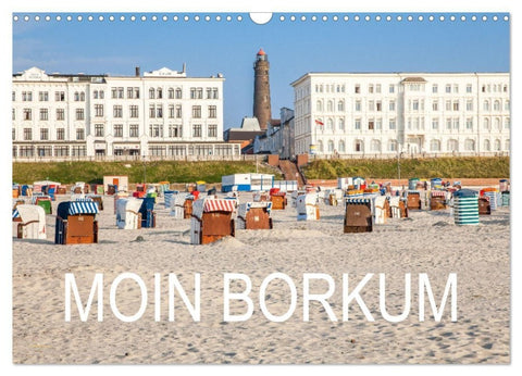 Moin Borkum (Wandkalender 2027 DIN A3 quer), CALVENDO Monatskalender