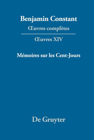 Mémoires sur les Cent-Jours