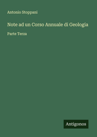 Note ad un Corso Annuale di Geologia