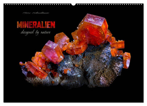 MINERALIEN designed by nature (Wandkalender 2027 DIN A2 quer), CALVENDO Monatskalender