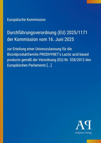 Durchführungsverordnung (EU) 2025/1171 der Kommission vom 16. Juni 2025