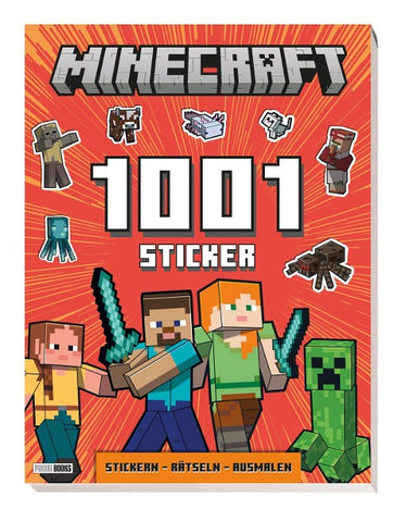 Minecraft: 1001 Sticker: Stickern – Rätseln – Ausmalen