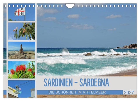 SARDINIEN - SARDEGNA (Wandkalender 2027 DIN A4 quer), CALVENDO Monatskalender