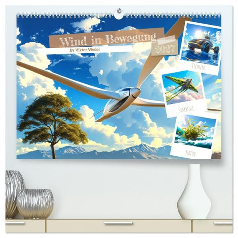 Wind in Bewegung (hochwertiger Premium Wandkalender 2027 DIN A2 quer), Kunstdruck in Hochglanz