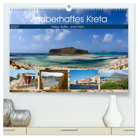 Zauberhaftes Kreta (hochwertiger Premium Wandkalender 2027 DIN A2 quer), Kunstdruck in Hochglanz
