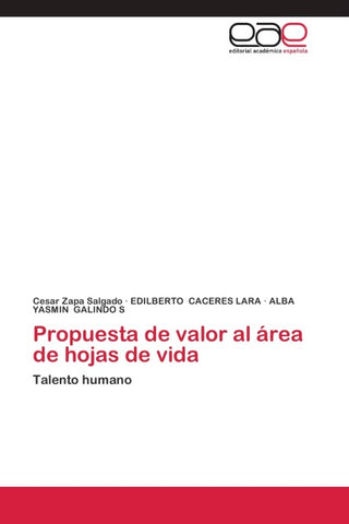 Propuesta de valor al área de hojas de vida