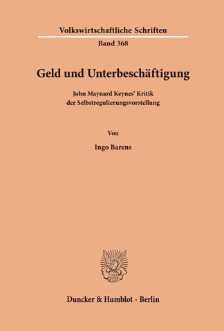 Geld und Unterbeschäftigung.