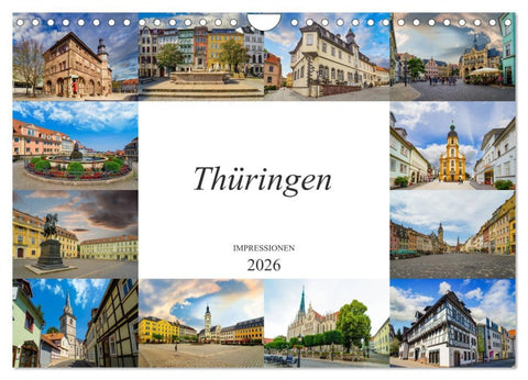 Thüringen Impressionen (Wandkalender 2026 DIN A4 quer), CALVENDO Monatskalender