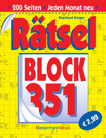 Rätselblock 351 (5 Exemplare à 2,99 €)