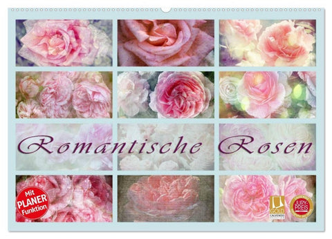 Romantische Rosen (Wandkalender 2027 DIN A2 quer), CALVENDO Monatskalender
