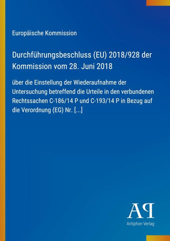 Durchführungsbeschluss (EU) 2018/928 der Kommission vom 28. Juni 2018