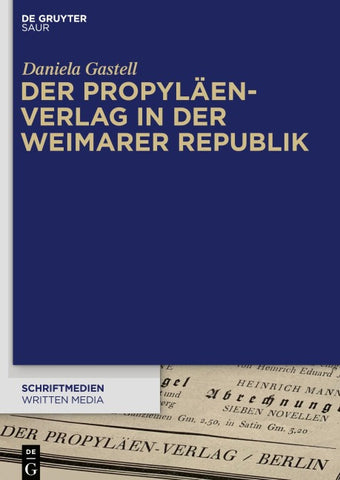 Der Propyläen-Verlag in der Weimarer Republik