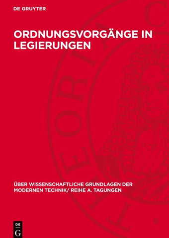 Ordnungsvorgänge in Legierungen