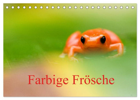 Farbige Frösche (Tischkalender 2026 DIN A5 quer), CALVENDO Monatskalender